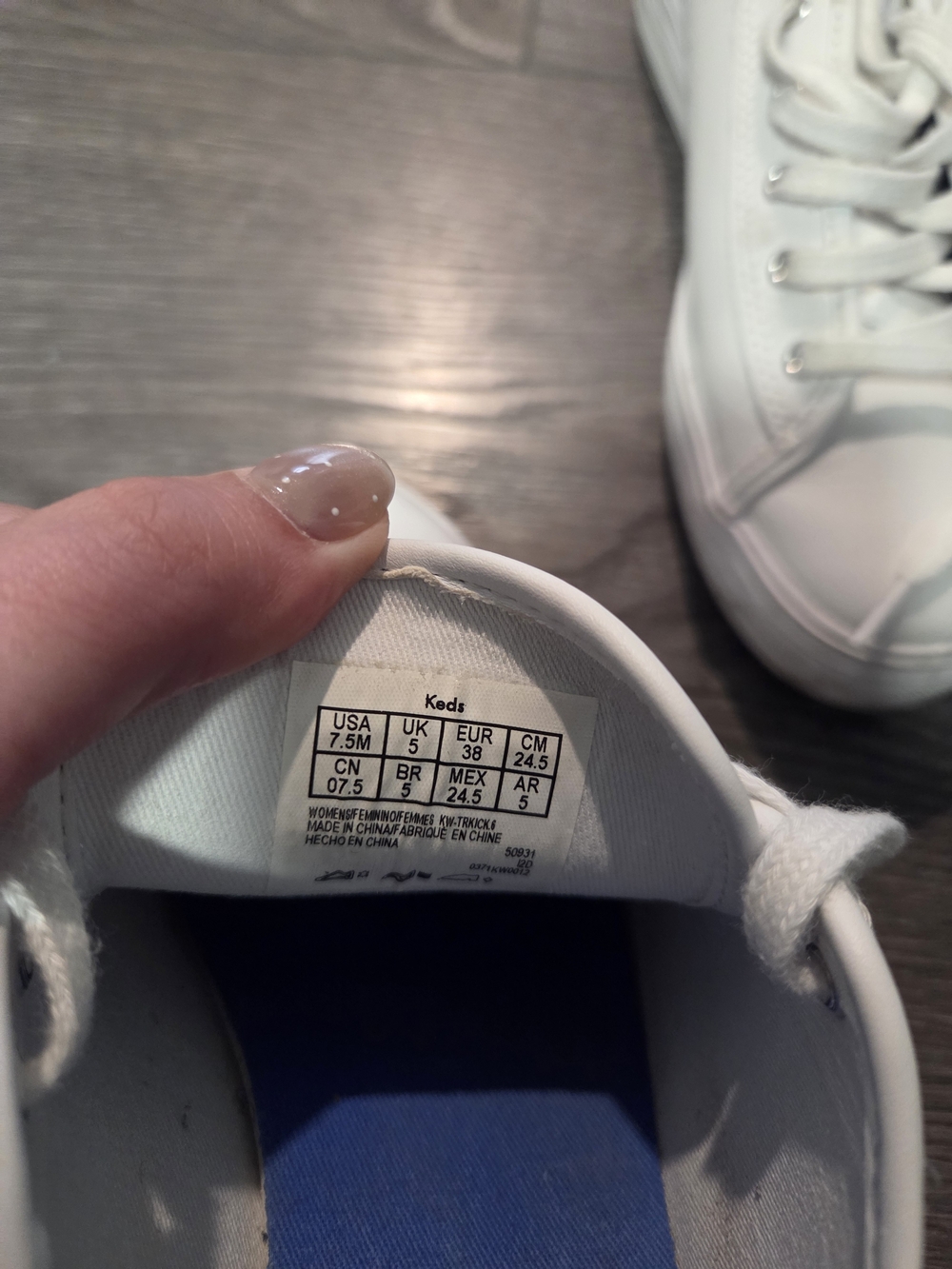 White Leather Platform Keds